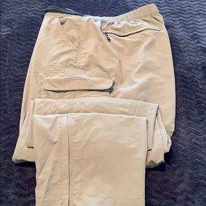Magellan fish gear zip off nylon pant